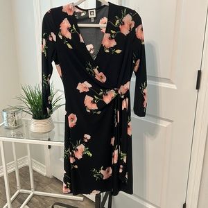 Floral side tie dress